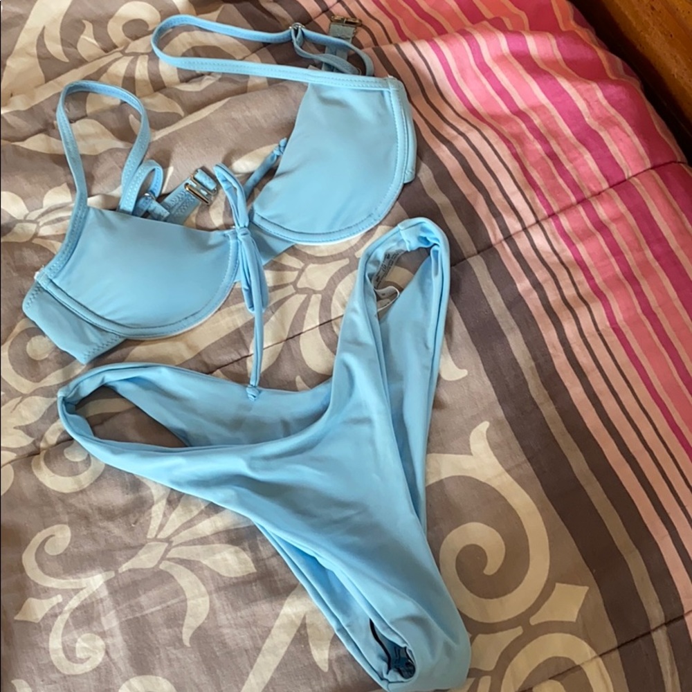 Shein blue bikini